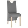 vidaXL Chaises &agrave; manger lot de 6 gris similicuir