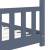 vidaXL Cadre de lit d'enfant Gris Bois de pin massif 90 x 200 cm
