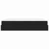 vidaXL Cadre de lit avec matelas avec matelas 2 pcs Noir PVC