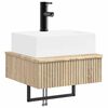 vidaXL Basin de lavage mural Ch&ecirc;ne Sonoma 40 x 41 x 39 cm