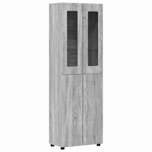 vidaXL Haut Armoire FLORIN 60 x 35 x 182 cm Gris Sonoma
