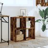 vidaXL Biblioth&egrave;que ch&ecirc;ne fum&eacute; 68,5x32x68,5 cm bois d'ing&eacute;nierie