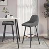 vidaXL Tabourets de bar lot de 2 gris clair velours
