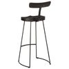 vidaXL Tabourets de bar lot de 2 noir 49x43x103cm bois manguier massif