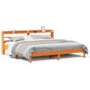 vidaXL Cadre de lit sans matelas cire marron 200x200cm bois pin massif