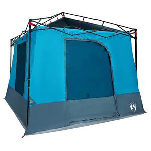 vidaXL Tente int&eacute;rieure 6 personne Bleu taffetas