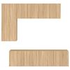 vidaXL Unit&eacute;s murales TV 5 pcs ch&ecirc;ne sonoma bois d'ing&eacute;nierie