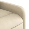 vidaXL Fauteuil inclinable &eacute;lectrique Cr&egrave;me Tissu
