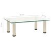 vidaXL Meuble TV Transparent 40x35x17 cm Verre trempé