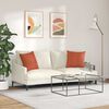 vidaXL Coussins de canap&eacute; 2 pcs Rouge orange 45 x 45 cm