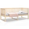vidaXL Lit de jour sans matelas 90x200 cm bois de pin massif