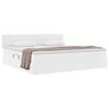 vidaXL Lit de Rangement Blanc pur 200 x 200 cm Cuir synth&eacute;tique