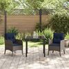 vidaXL Ensemble de salle &agrave; manger pour jardin 3 pcs Gris polyrotin