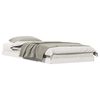 vidaXL Cadre de lit au sol Blanc 90 x 220 cm Pin massif