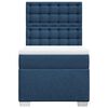 vidaXL Sommier &agrave; lattes de lit avec matelas Bleu 90x200 cm Tissu
