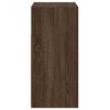 vidaXL Buffet avec lumi&egrave;res LED ch&ecirc;ne marron 80x35x75 cm