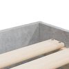 vidaXL Cadre de lit avec tiroirs sans matelas gris b&eacute;ton 90x200 cm