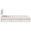 vidaXL Cadre de lit Blanc 120 x 190 cm Bois de pin massif