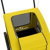 vidaXL Remorque de v&eacute;lo pour animaux de compagnie jaune