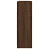 vidaXL Armoire &agrave; miroir de salle de bain Ch&ecirc;ne marron 62,5x20,5x64 cm