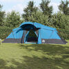 vidaXL Tente familiale avec toit Bleu et gris 721 x 335 x 212 cm