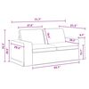 vidaXL Canap&eacute; 2 pcs Gris fonc&eacute; 182 x 80 x 82 cm tissu