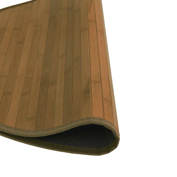 vidaXL Tapis rond marron 80 cm bambou