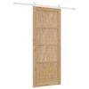 vidaXL Porte coulissante ORKDAL Marron 83 x 202 cm Pin massif