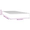 vidaXL Matelas de lit &agrave; ressorts ensach&eacute;s fermet&eacute; moyenne 100x220x20 cm velours