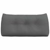 vidaXL Coussin de Dos Gris fonc&eacute; 100 x 24 x 50 cm tissu