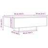 vidaXL Table basse Ch&ecirc;ne noir 85 x 55 x 31 cm