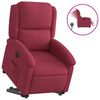 vidaXL Fauteuil inclinable &eacute;lectrique rouge bordeaux velours