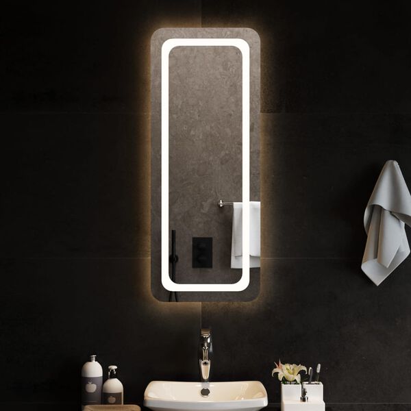 vidaXL Miroir de salle de bain &agrave; LED 40x100 cm
