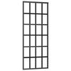 vidaXL Porte coulissante Verre ESG et aluminium 76x205 cm Noir