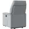 vidaXL Fauteuil inclinable &eacute;lectrique gris clair tissu
