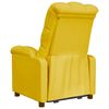 vidaXL Fauteuil inclinable Jaune Tissu