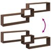 vidaXL Armoire murale 158x18x53 cm ch&ecirc;ne marron bois d'ing&eacute;nierie