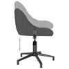 vidaXL Chaises pivotantes &agrave; manger lot de 4 gris fonc&eacute; velours