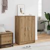 vidaXL Armoire &agrave; chaussures ch&ecirc;ne artisanal bois d'ing&eacute;nierie