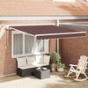 vidaXL Auvent r&eacute;tractable automatique avec LED marron 300x250 cm