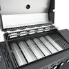 vidaXL Barbecue gril &agrave; gaz avec 7 br&ucirc;leurs noir acier enduit de poudre