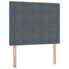vidaXL Lit avec rangement et matelas Gris fonc&eacute; 120 x 200 cm Velours