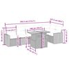 vidaXL Salon de jardin avec coussins 7 pcs beige r&eacute;sine tress&eacute;e