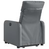 vidaXL Fauteuil inclinable &eacute;lectrique gris similicuir