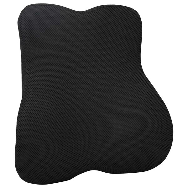 vidaXL Coussin dorsal Noir Mousse &agrave; m&eacute;moire de forme 40 x 40 x 11 cm