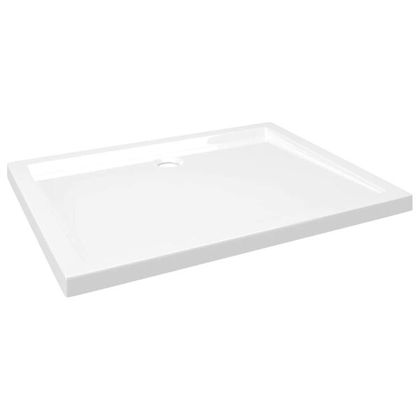 vidaXL Receveur de douche rectangulaire ABS 80x100 cm