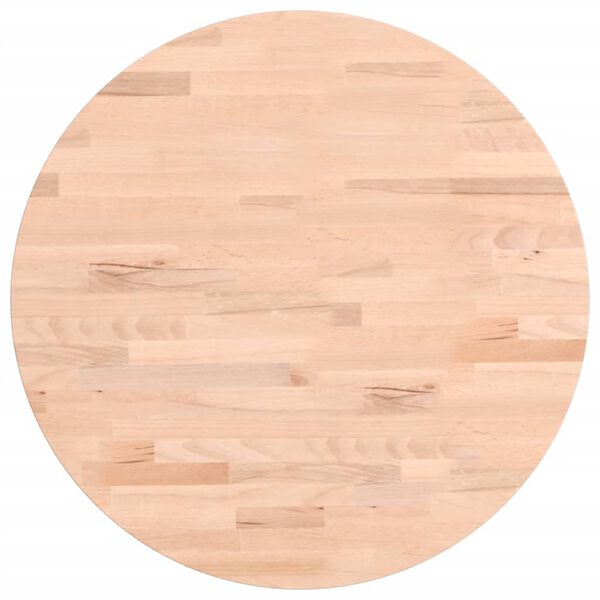 vidaXL Dessus de table &Oslash;50x4 cm rond bois massif de h&ecirc;tre