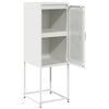 vidaXL Buffet blanc 36x39x107 cm acier lamin&eacute; &agrave; froid