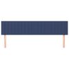 vidaXL T&ecirc;tes de lit Bleu 180x5x78/88 cm Tissu