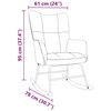 vidaXL Chaise &agrave; bascule Gris fonc&eacute; Tissu
